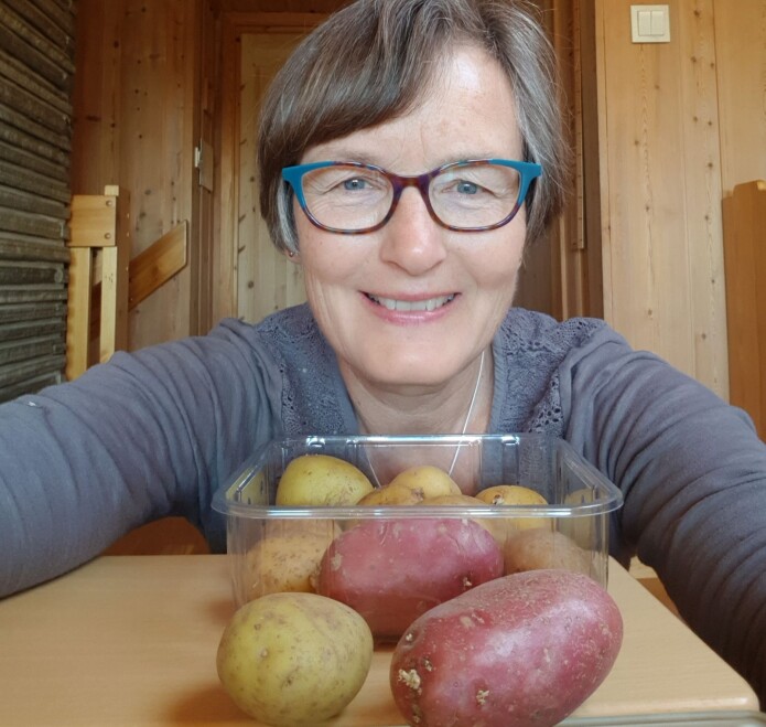 Nofima-forsker Hanne Larsen har studert flere ulike potetsorter, under ulike lysforhold og ved ulike lagringstemperaturer. Nofima-forsker Hanne Larsen har studert flere ulike potetsorter, under ulike lysforhold og ved ulike lagringstemperaturer.