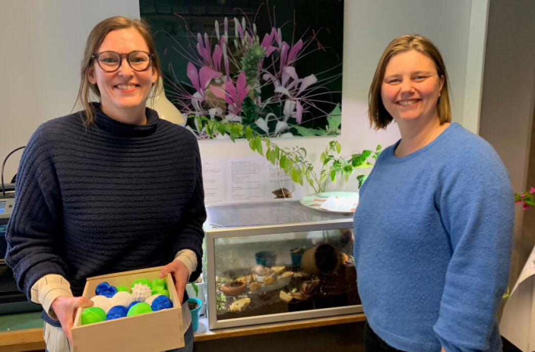 Senterkoordinator Oddfrid T. Kårstad Førland (fra venstre) og seniorkonsulent Kristin Holtermann ved BioCEED i Bergen. Senterkoordinator Oddfrid T. Kårstad Førland (fra venstre) og seniorkonsulent Kristin Holtermann ved BioCEED i Bergen.