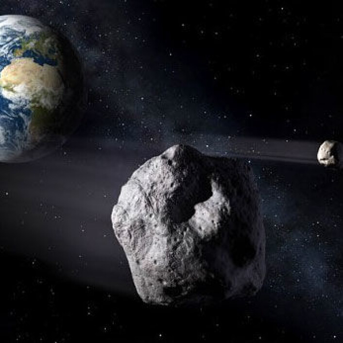 E-seil egner seg godt til å "hoppe" fra asteroide til asteroide, fordi seilene kan styres. De kan også brukes til å avbøye asteroider slik at de ikke kolliderer med jorda. (Foto: ESA- P. Carill) E-seil egner seg godt til å "hoppe" fra asteroide til asteroide, fordi seilene kan styres. De kan også brukes til å avbøye asteroider slik at de ikke kolliderer med jorda. (Foto: ESA- P. Carill)