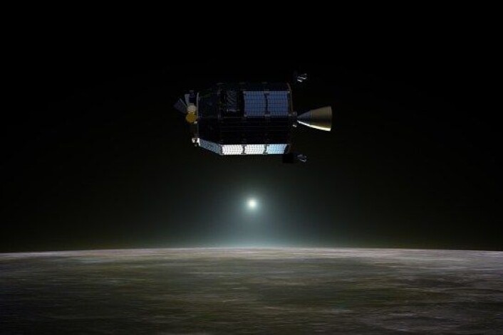 Romsonden LADEE. (Foto: NASA Ames / Dana Berry) Romsonden LADEE. (Foto: NASA Ames / Dana Berry)