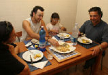 "Hjemme hos familien i Milano er fritert tørrfisk en populær rett. " "Hjemme hos familien i Milano er fritert tørrfisk en populær rett. "