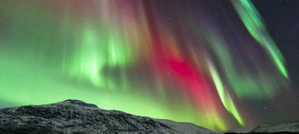 Himmelsk nordlysshow fanga i biletet av den norske fotografen Tommy Eliassen. Tommy Eliassen