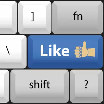 Hvilke virksomheter har du liket på Facebook? Og har du vært i dialog med bedriften etter at du klikket på knappen? (Foto: (Illustrasjon: www.colourbox.no))