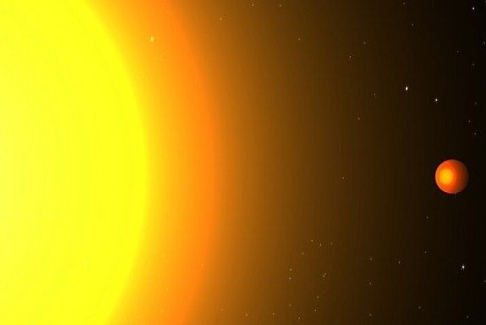 Planeten Kepler 78b går i bane så nær sola at han har ei overflate av smelta lava. (Foto: Cristina Sanchis Ojeda/MIT) Planeten Kepler 78b går i bane så nær sola at han har ei overflate av smelta lava. (Foto: Cristina Sanchis Ojeda/MIT)