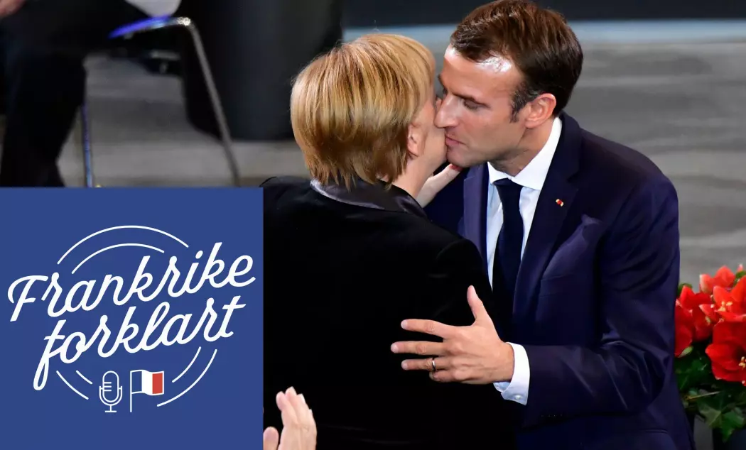 Stormaktene Tyskland og Frankrike var lenge fiender. Etter 1945 har imidlertid samarbeidet blomstret. Her er kansler Angelica Merkel og president Emmanuel Macron sammen på en markering til minne om krigsofrene i Europa.