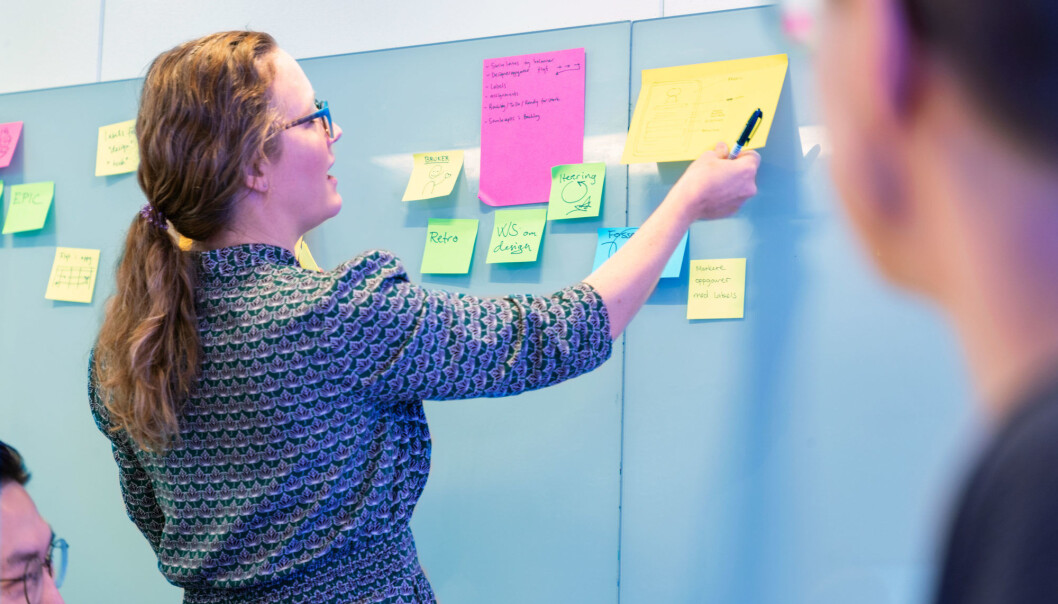 A “good, old-fashioned” workshop at the company Entur. Working creatively in the world of virtual meetings is proving to be more demanding. A “good, old-fashioned” workshop at the company Entur. Working creatively in the world of virtual meetings is proving to be more demanding.