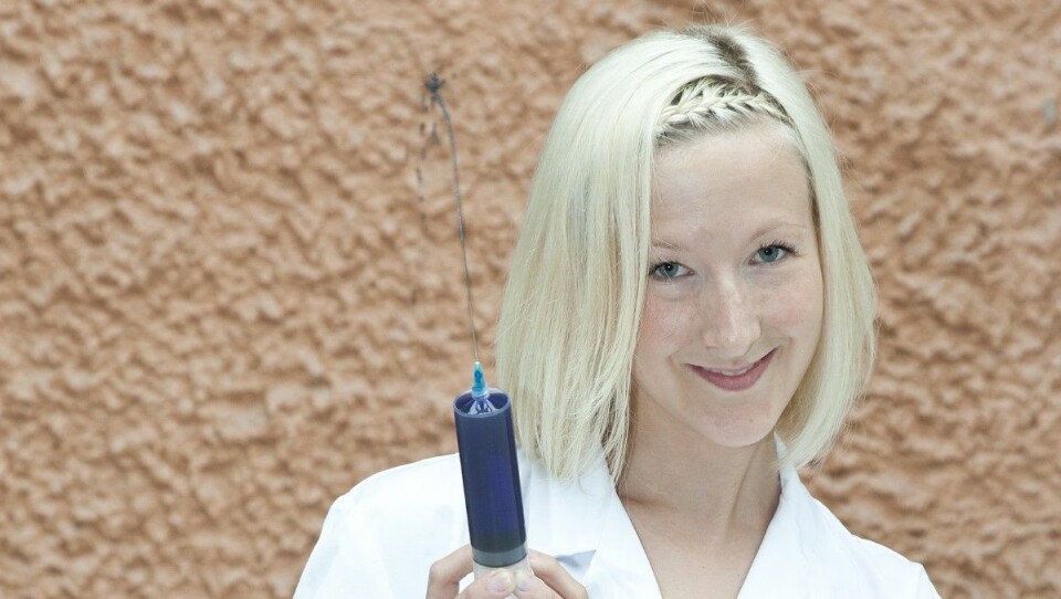 Botoxinnsprøytingar i magesekken førte til slankare rotter. På biletet er PhD-student Helene Johannessen ved NTNU. (Foto: M. Wagelund, NTNU)