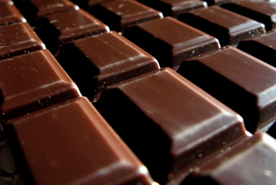 Sjokolade i lange baner. (Foto: Colourbox)