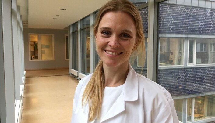 Studien viser at det gikk bra med de aller fleste barna som ble født av mødre som hadde covid-19, forteller overlege og forsker Marte Myhre Reigstad. Studien viser at det gikk bra med de aller fleste barna som ble født av mødre som hadde covid-19, forteller overlege og forsker Marte Myhre Reigstad.