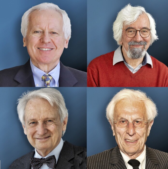 Her er prisvinnerne i nanovitenskap. Øverst fra venstre: Ondrej L Krivanek, Maximilian Haider, Knut Urban og Harald Rose. Her er prisvinnerne i nanovitenskap. Øverst fra venstre: Ondrej L Krivanek, Maximilian Haider, Knut Urban og Harald Rose.