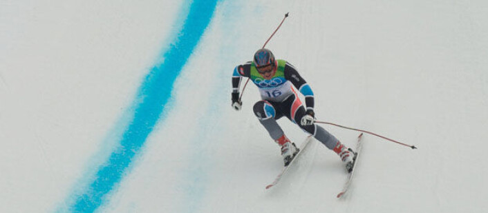 Aksel Lund Svindal på vei ned utforløypa i Vancouver i 2010. (Foto: Kevin Pedraja/Wikimedia Commons) Aksel Lund Svindal på vei ned utforløypa i Vancouver i 2010. (Foto: Kevin Pedraja/Wikimedia Commons)