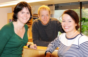Anne Sigrid Haugset (til venstre) fra Trøndelag Forskning og Utvikling har bistått Anstein Lyngstad og Valeria Khvalynskaja ved Fylkesmannen i Nord-Trøndelag. (Foto: Morten Stene) Anne Sigrid Haugset (til venstre) fra Trøndelag Forskning og Utvikling har bistått Anstein Lyngstad og Valeria Khvalynskaja ved Fylkesmannen i Nord-Trøndelag. (Foto: Morten Stene)