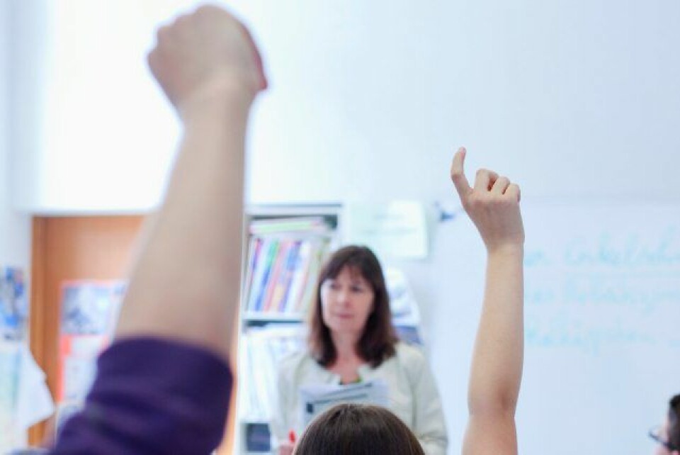 Lærere opplever mindre bråk i klassen nå enn for ti år siden. (Foto: Colourbox)