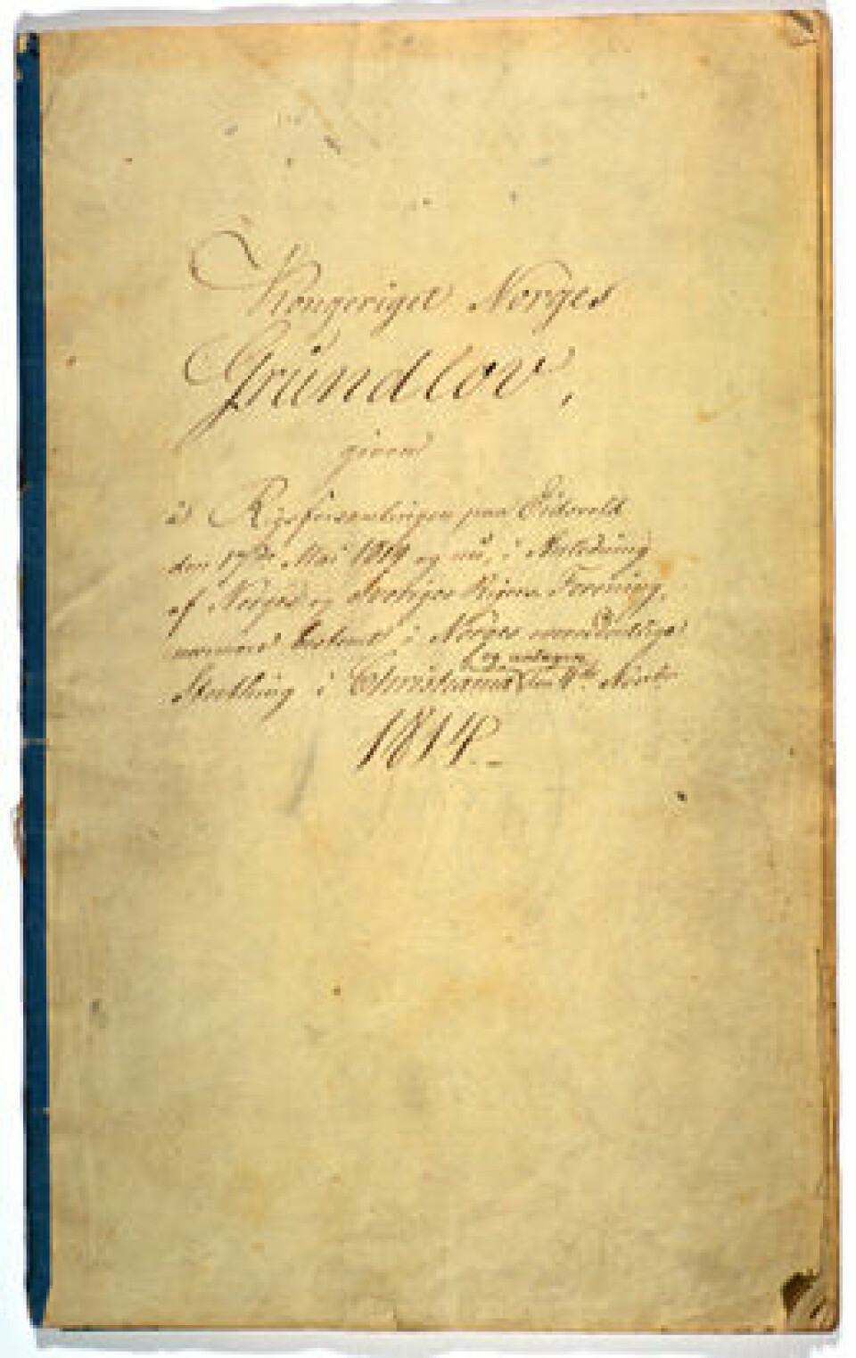 Kongeriket Norges Grunnlov av 4. november 1814. (Foto: Stortingsarkivet)