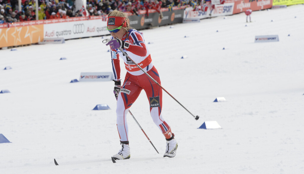 Før dopingsaka: Therese Johaug vann 30-kilometeren føre Marit Bjørgen i VM i Falun 2015. Før dopingsaka: Therese Johaug vann 30-kilometeren føre Marit Bjørgen i VM i Falun 2015.