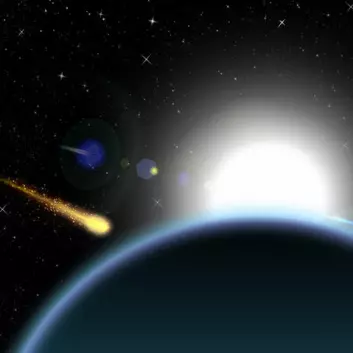 Vitenskapsfolk har i mange år diskutert om eksplosjonen ble skapt av en komet av is eller en asteroide av stein. (Foto: Colourbox)