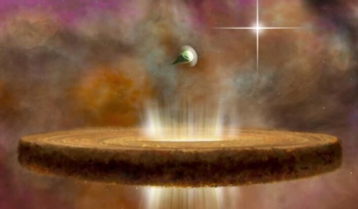 (Foto: (Illustrasjon: NRAO/AUI/NSF; B. Saxton)) (Foto: (Illustrasjon: NRAO/AUI/NSF; B. Saxton))
