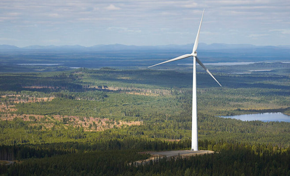 The property tax is the major justification for welcoming windpower projects. In this photo: Stamåsen Wind Farm.