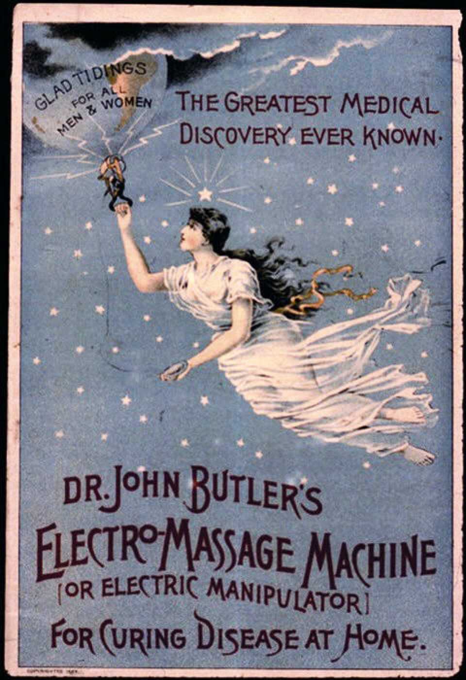 Fram til 1920-tallet kunne man finne reklamer for hjemmevibratorer i de mange respektable magasiner. Da det etter hvert ble kjent blant folk flest hva vibratorene også kunne brukes til, forsvant disse reklamene. (Foto: (Illustrasjon: Sears-katalogen))