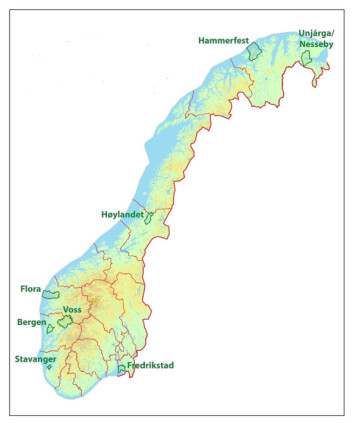 Hvordan klarer norske kommuner å tilpasse seg klimaendringene? Åtte norske kommuner har deltatt i et klimaforskningsprosjekt. (Foto: (Illustrasjon: NORDADAPT)) Hvordan klarer norske kommuner å tilpasse seg klimaendringene? Åtte norske kommuner har deltatt i et klimaforskningsprosjekt. (Foto: (Illustrasjon: NORDADAPT))