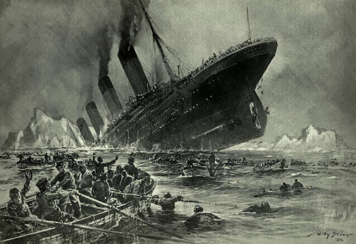 Alle de dårlige mutasjonene er som et synkende skip på evolusjonens hav. Sex sikrer at de gode mutasjonene kan finne sammen og redde seg unna. (Foto: (Bilde: Willy Stöwer: Der Untergang der Titanic, Wikimedia Commons)) Alle de dårlige mutasjonene er som et synkende skip på evolusjonens hav. Sex sikrer at de gode mutasjonene kan finne sammen og redde seg unna. (Foto: (Bilde: Willy Stöwer: Der Untergang der Titanic, Wikimedia Commons))