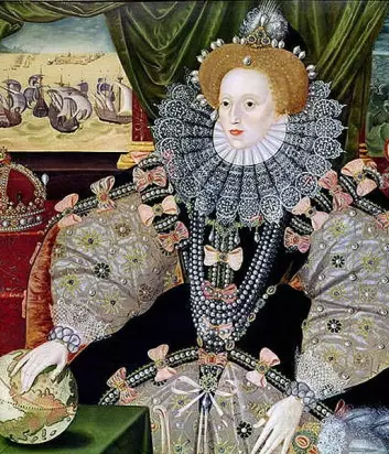 Dronning Elizabeth I av England dekket over koppearrene sine med tykke lag sminke. (Bilde: Wikimedia Creative Commons) (Foto: (Bilde: Wikimedia Creative Commons))
