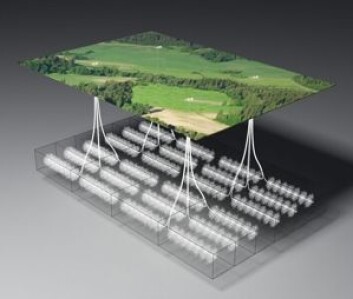 Utvinning av skifergass krever mange brønner under bakken. Men siden det kan bores flere brønner fra samme borelokasjon, er det lite som er synlig på overflaten. (Foto: (Foto/illustrasjon: Statoil)) Utvinning av skifergass krever mange brønner under bakken. Men siden det kan bores flere brønner fra samme borelokasjon, er det lite som er synlig på overflaten. (Foto: (Foto/illustrasjon: Statoil))