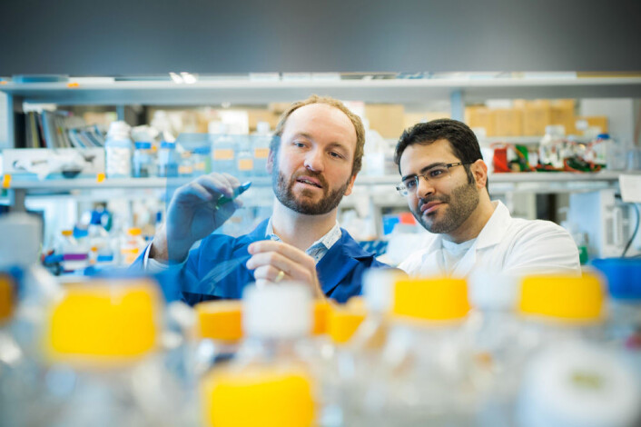 Professor James Johnson og doktorgradstudent og medforfatter Arya Mehran. (Foto: Martin Dee) Professor James Johnson og doktorgradstudent og medforfatter Arya Mehran. (Foto: Martin Dee)