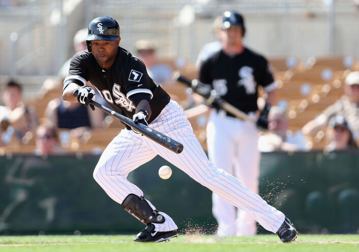 Alejandro De Aza fra Chicago White Sox under treningskamp i Glendale, Arizona. (Foto: Christian Petersen, afp/Scanpix) Alejandro De Aza fra Chicago White Sox under treningskamp i Glendale, Arizona. (Foto: Christian Petersen, afp/Scanpix)