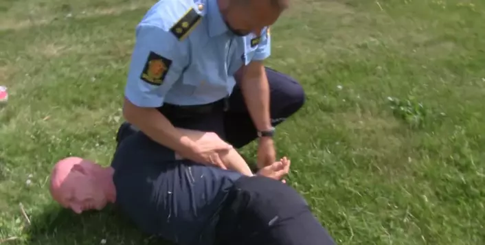 Mange politifolk er usikre på de riktige pågripelsesteknikkene. (Foto: Lasse Biørnstad)