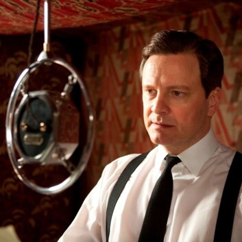 Den britiske skuespilleren Colin Firth i rollen som den stammende prins Albert i filmen Kongens Tale, som er basert på en sann historie. (Foto: (Foto/ Copyright: SF Norge AS)) Den britiske skuespilleren Colin Firth i rollen som den stammende prins Albert i filmen Kongens Tale, som er basert på en sann historie. (Foto: (Foto/ Copyright: SF Norge AS))