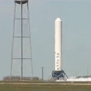 (Foto: Skjermdump/SpaceX) (Foto: Skjermdump/SpaceX)