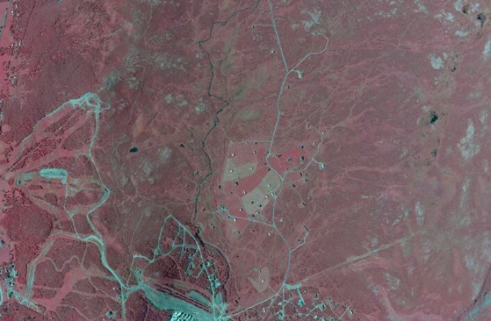Flyfotoet fra Havsdalen ved Geilo. (Foto: Terratec) Flyfotoet fra Havsdalen ved Geilo. (Foto: Terratec)