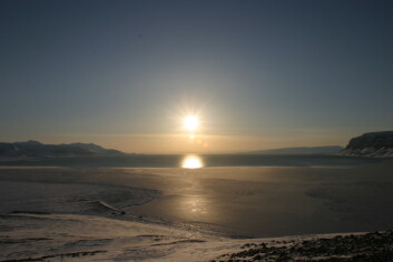 "Vintrene 2006 og 2007 var det minimalt med sjøis i Isfjorden på Svalbard. (Foto: Frank Nilsen/UNIS)" "Vintrene 2006 og 2007 var det minimalt med sjøis i Isfjorden på Svalbard. (Foto: Frank Nilsen/UNIS)"