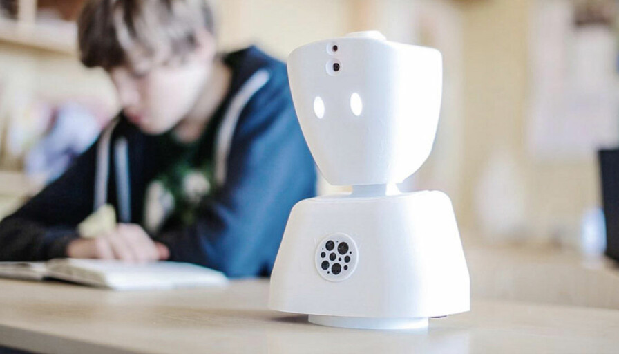 AV1-roboten kan hjelpe barn som må følge skoleundervisning hjemmefra.