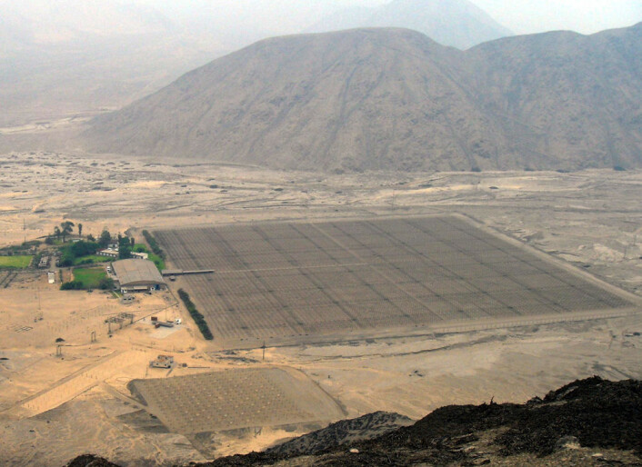 Jicamarca-radioobservatoriet nær Lima i Peru bruker omtrent samme teknologi som EISCAT 3D vil få, for å studere ionosfæren i områdene rundt ekvator. (Foto: Jicamarca Radio Observatory (JRO), Wikimedia Commons) Jicamarca-radioobservatoriet nær Lima i Peru bruker omtrent samme teknologi som EISCAT 3D vil få, for å studere ionosfæren i områdene rundt ekvator. (Foto: Jicamarca Radio Observatory (JRO), Wikimedia Commons)