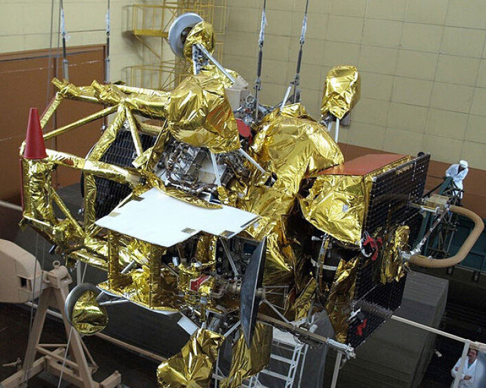 Russlands nye romfarkost, som i dag skal skytes ut med kurs for en av Mars' måner. (Foto: NITs RKP) Russlands nye romfarkost, som i dag skal skytes ut med kurs for en av Mars' måner. (Foto: NITs RKP)