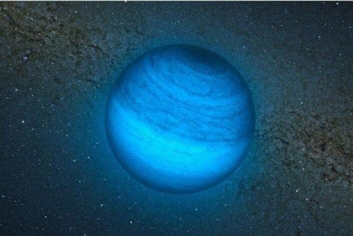 Planeten CFBDSIR2149 er den mest spennande og næraste frittflygande planeten vi veit om til no. (Foto: European Southern Observatory) Planeten CFBDSIR2149 er den mest spennande og næraste frittflygande planeten vi veit om til no. (Foto: European Southern Observatory)