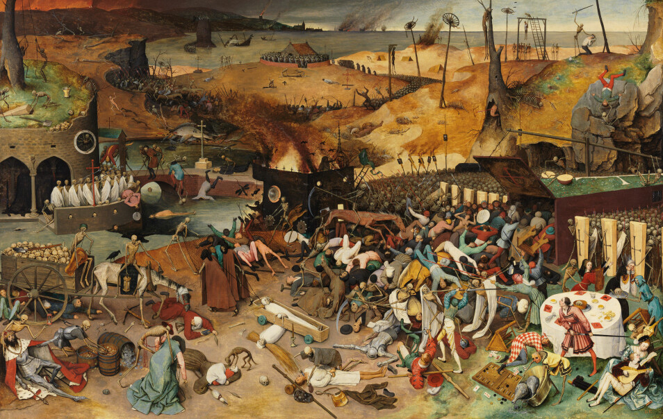 Pieter Brueghel the Elders maleri 'The Triumph of Death' malt i 1562