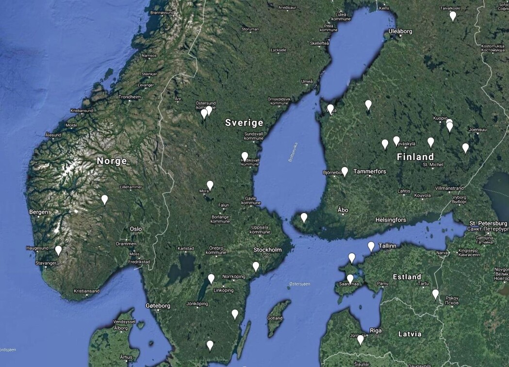 Så langt er det bare funnet to kratre på land i Norge. Nabolandene våre Sverige og Finland kan skilte med langt flere, 8 i Sverige og hele 11 i Finland. Selv lille Estland har langt flere enn oss. Så langt er det bare funnet to kratre på land i Norge. Nabolandene våre Sverige og Finland kan skilte med langt flere, 8 i Sverige og hele 11 i Finland. Selv lille Estland har langt flere enn oss.
