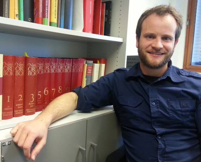 Kjetil Gundersen er en av 35 redaktører på Norsk Ordbok. (Foto: Nina Kristiansen) Kjetil Gundersen er en av 35 redaktører på Norsk Ordbok. (Foto: Nina Kristiansen)