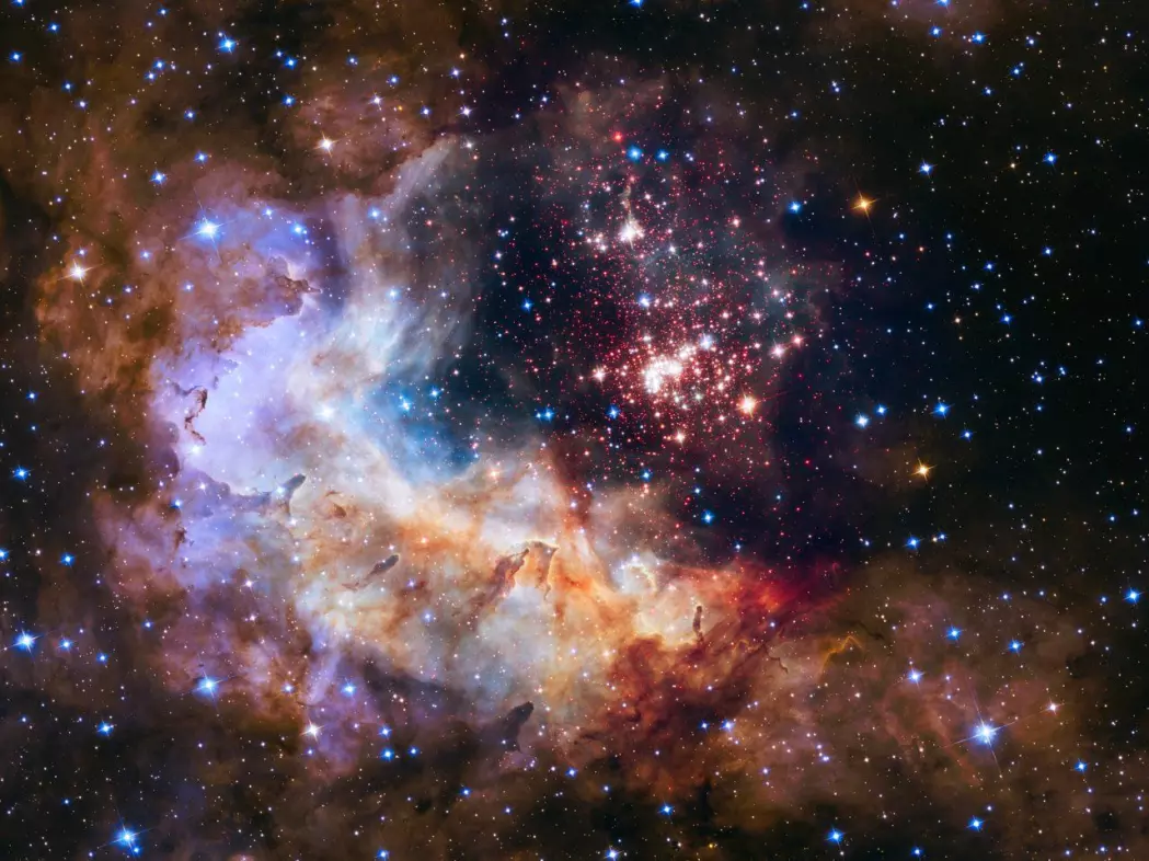 Big bang teorien forteller om hvordan universet har utviklet seg fra en tidlig tilstand. Her er et vakkert skue av en stjernehop i Melkeveien.