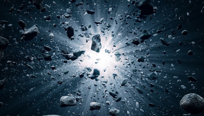 En eksplosjon der massen fyker ut til alle kanter, er ikke et så godt bilde på big bang. En eksplosjon der massen fyker ut til alle kanter, er ikke et så godt bilde på big bang.