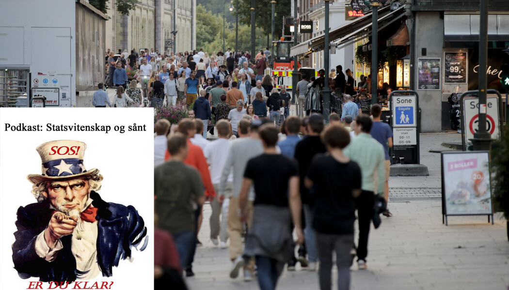 Myndighetene oppfordrer oss til å ta ansvar selv for å unngå smitte. Myndighetene oppfordrer oss til å ta ansvar selv for å unngå smitte.