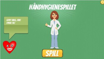 Håndhygienespillet er et læringsspill som er en del av et opplæringsprogram. (Foto: (Helsekompetanse)) Håndhygienespillet er et læringsspill som er en del av et opplæringsprogram. (Foto: (Helsekompetanse))