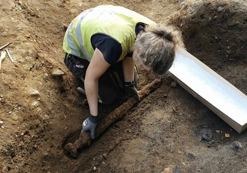 Viking sword found in grave in central Norway