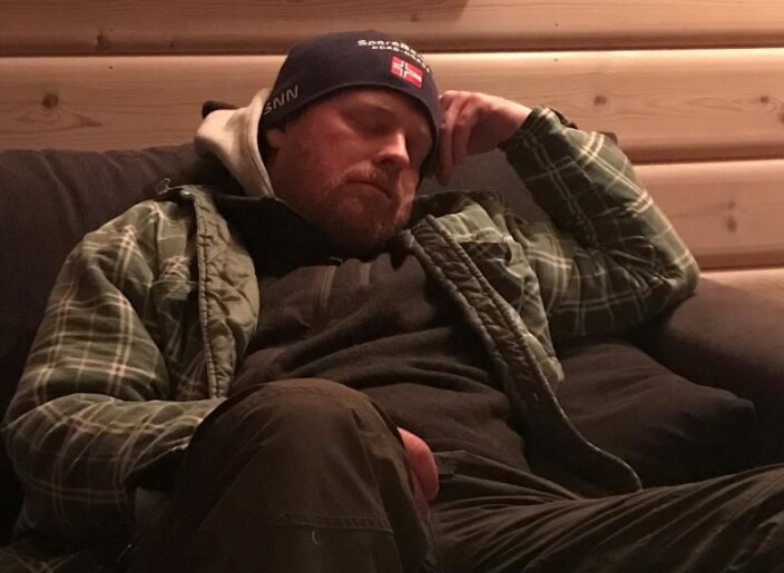 What a professor looks like (Kim Præbel in this case) after a long days field work searching for tiny fish in a deep water lake. What a professor looks like (Kim Præbel in this case) after a long days field work searching for tiny fish in a deep water lake.