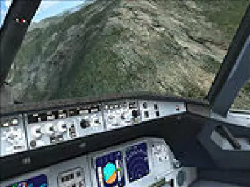 "Skjermbilde fra Microsoft Flight Simulator X"