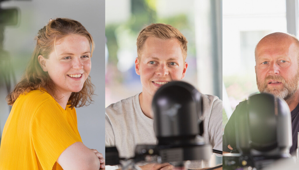 Programleder Hedda Ovidia Stølen snakker med journalist Ståle Grut og medieforsker Petter Brandtzæg om falske nyheter i Universitetsplassen LIVE. Programleder Hedda Ovidia Stølen snakker med journalist Ståle Grut og medieforsker Petter Brandtzæg om falske nyheter i Universitetsplassen LIVE.