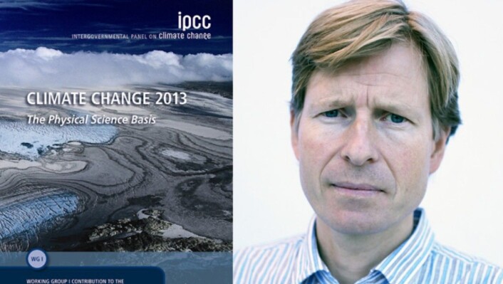 CICERO-forskar Gunnar Myhre er ein av fem norske hovudforfattar på klimapanelets femte rapport. (Foto: IPCC/ CICERO/ montasje NRK) CICERO-forskar Gunnar Myhre er ein av fem norske hovudforfattar på klimapanelets femte rapport. (Foto: IPCC/ CICERO/ montasje NRK)